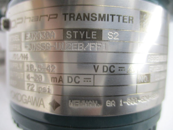 YOKOGAWA EJX430A-JHS5G/U12EB/FF1/D1/N4 10.5-42VDC 72PSI NSNP