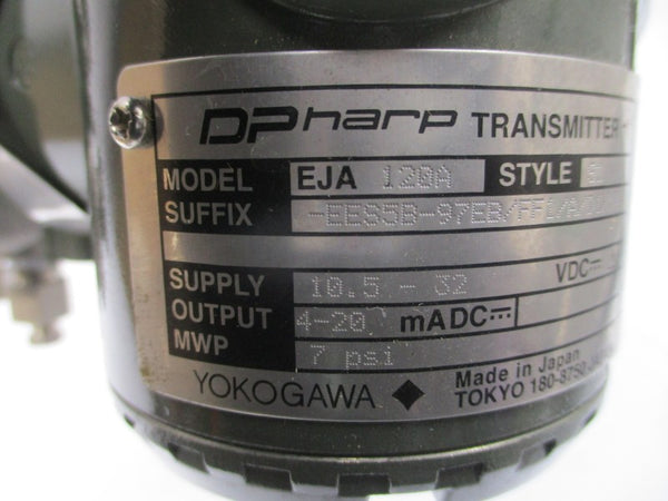 YOKOGAWA EJA120A-EES5B-97EB/FF1/A/D1/N4 10.5-32VDC 7PSI NSNP
