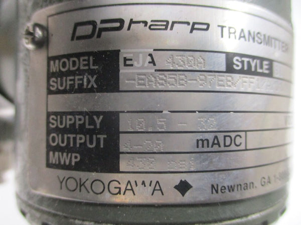 YOKOGAWA EJA430A-EAS5B-97EB/FF1-A-D1-N4 10.5-32VDC 430PSI NSNP
