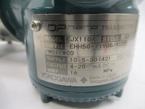 YOKOGAWA EJX110A-EHH5G-719DB/KU22/M01/WCD 10.5-42VDC NSNP