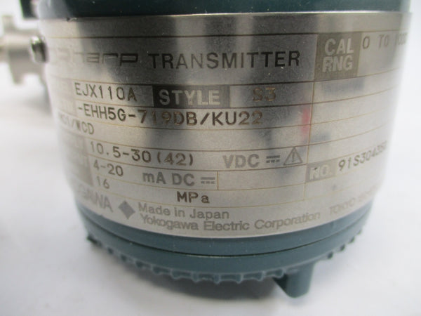 YOKOGAWA EJX110A-EHH5G-719DB/KU22/M01/WCD 10.5-42VDC NSNP