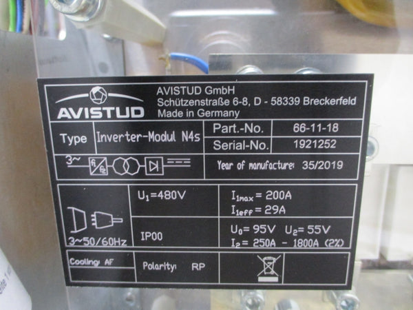 AVISTUD IVOSTUD N4S INVERTER 66-11-18 MODULN4S 480V 200A NSNP