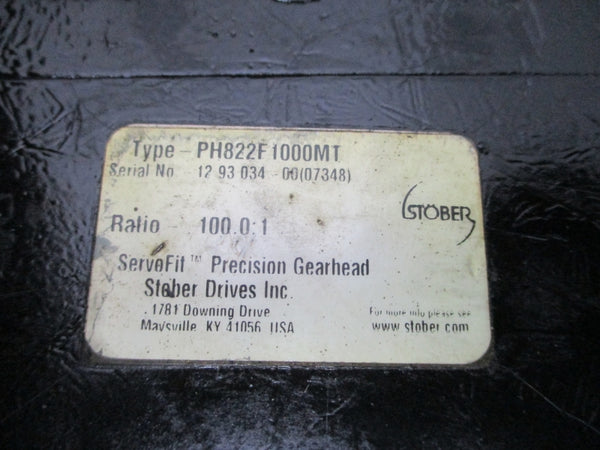K+S STOBER PRECISION GEARHEAD PH822F1000MT REMAN