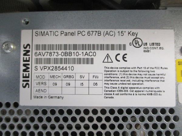 SIEMENS 6AV7873-0BB10-1AC0 NSNP