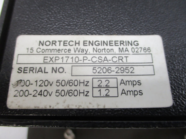 NORTECH ENGINEERING EXP1710-P-CSA-CRT 100-120/200-240V 2.2/1.2A NSNP