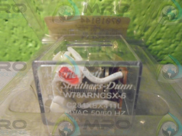 STRUTHERS-DUNN W78ARNCSX-6 GENERAL POWER RELAY NSNP IN FACTORY PACKAGE