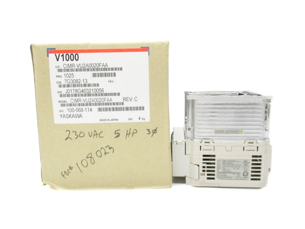 YASKAWA CIMR-VU2A0020FAA 200-240VAC 24.0/18.9A REV. C NSMP