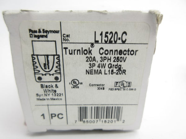 PASS & SEYMOUR L1520-C 250V 20A NSMP