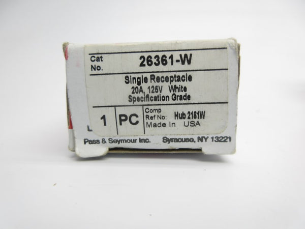 PASS & SEYMOUR 26361-W 125V 20A NSMP