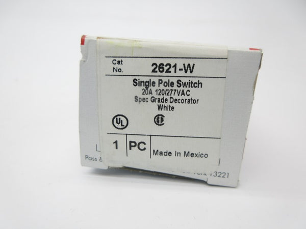 PASS & SEYMOUR 2621-W 120/277VAC 20A NSMP
