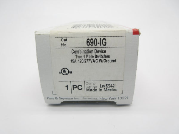 PASS & SEYMOUR 690-IG 120/277VAC 15A NSMP
