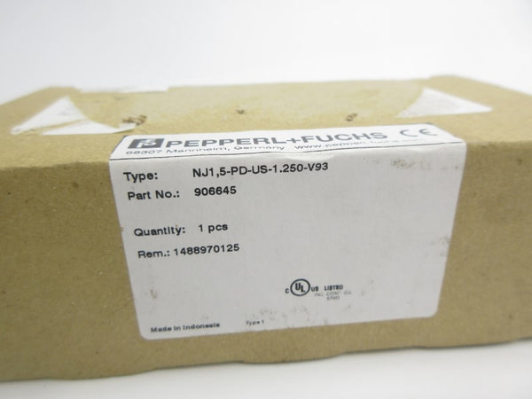 PEPPERL+FUCHS NJ1,5-PD-US-1.250-V93 906645 20-250VAC NSMP
