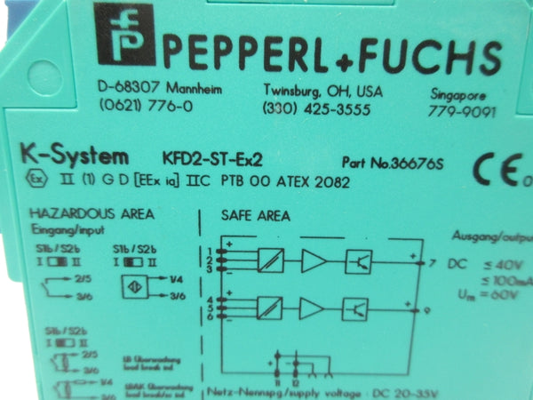 PEPPERL+FUCHS KFD2-ST-EX2 36676S NSNP