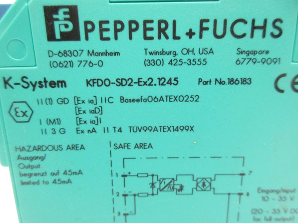 PEPPERL+FUCHS KFDO-SD2-EX2.1245 186183 NSNP