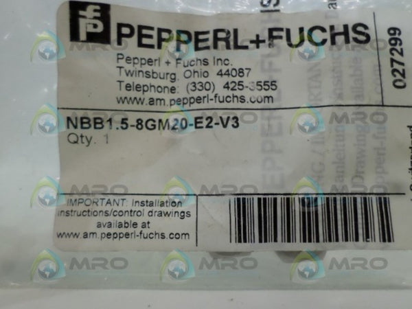PEPPERL+FUCHS NBB1.5-8GM20-E2-V3 PROXIMITY SENSOR NSMP