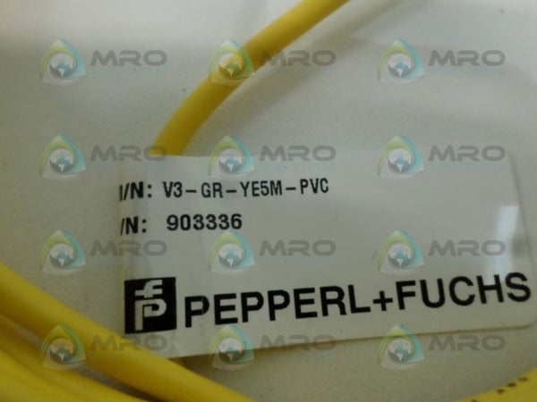 PEPPERL+FUCHS V3-GR-YE5M-PVC 903336 CONNECTOR NSNP