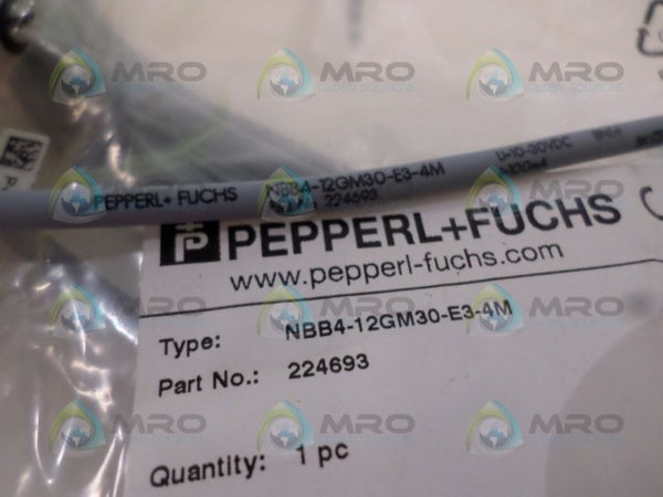 PEPPERL+FUCHS NBB4-12GM30-E3-4M 224693 PROXIMITY SENSOR NSMP