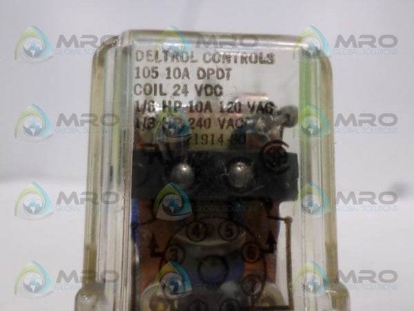 DELTROL CONTROLS 21914-60 RELAY 24VDC UNMP