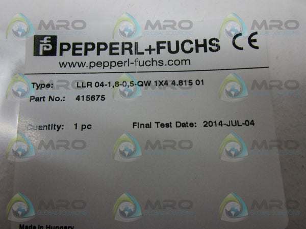 PEPPERL+FUCHS LLR04-1,6-0,5-QW1X44.81501 CABLE NSMP