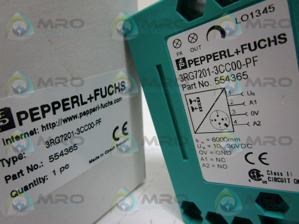 PEPPERL+FUCHS 3RG7201-3CC00-PF 554365 PHOTOELECTRIC SENSOR NSMP