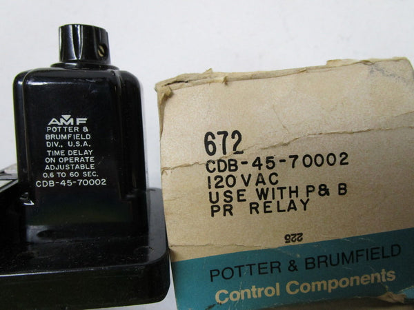 POTTER & BRUMFIELD CDB-45-70002 RELAY 120V NSMP