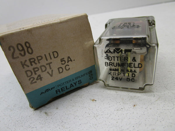 POTTER & BRUMFIELD KRP-11D-24 RELAY 24V NSMP