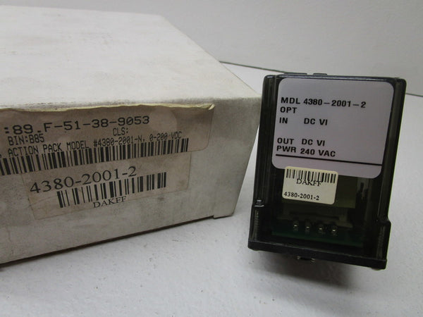 ACTION PAK 4380-2001-2 RELAY 240VAC NSMP