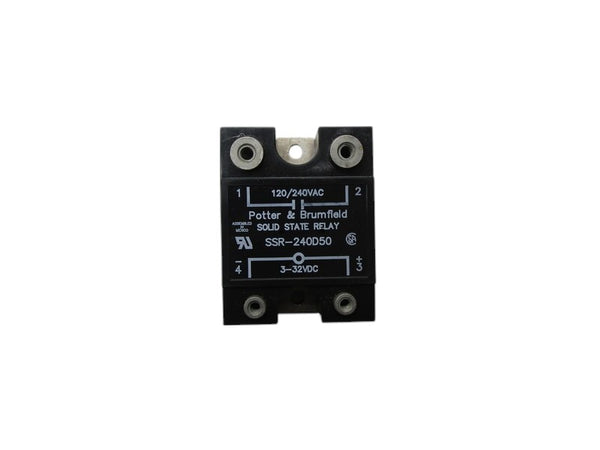 POTTER & BRUMFIELD SSR-240D50 SOLID STATE RELAY 120/240V UNMP
