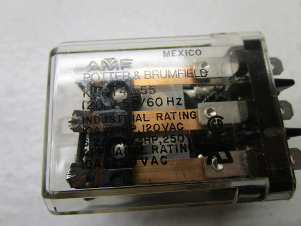 POTTER & BRUMFIELD KUP14A55 RELAY 120V UNMP