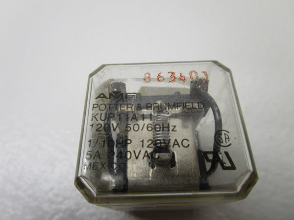 POTTER & BRUMFIELD KUP11A11 RELAY 120V UNMP
