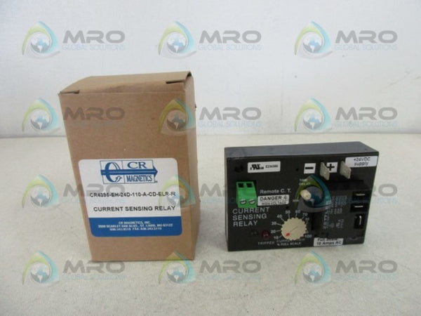 CR MAGNETICS CR4395-EH-24D-110-A-CD-ELR-R CURRENT SENSING RELAY NSMP