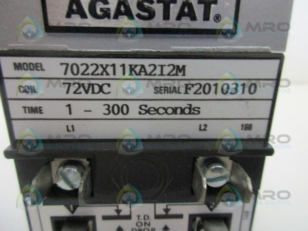AGASTAT 7022X11KA2I2M TIME DELAY RELAY NSNP