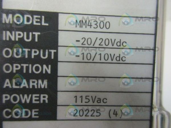 WILKERSON MM4300 RELAY MODULE -20/20VDC  NSMP