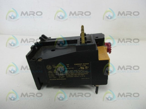 ALLEN BRADLEY 193-BSB16 SER. A OVERLOAD RELAY UNMP
