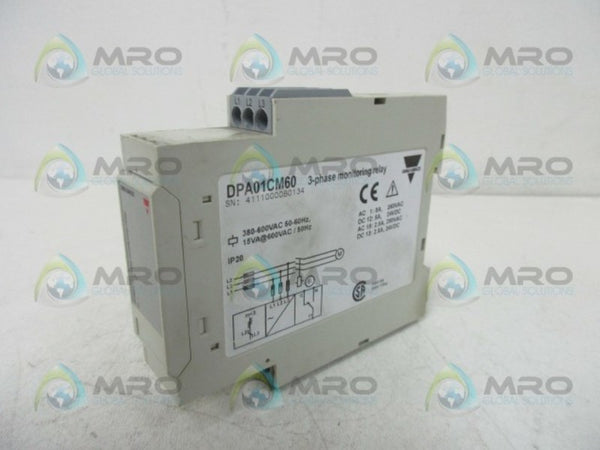 CARLO GAVAZZI DPA01CM60 3-PHASE MONITORING RELAY UNMP