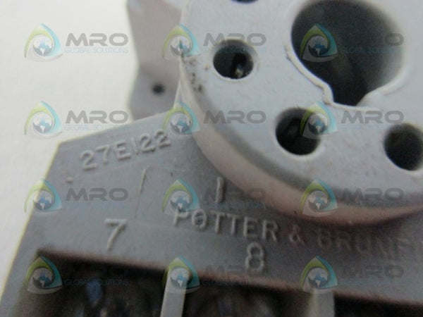 POTTER & BRUMFIELD 27EI22 RELAY SOCKET UNMP