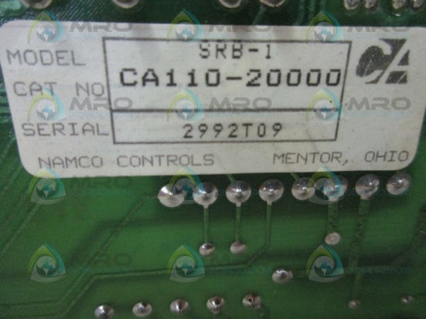 NAMCO CA110-20000 RELAY BOARD UNMP