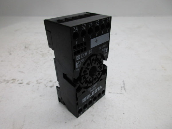 ELESTA ZKM118 RELAY SOCKET  UNMP