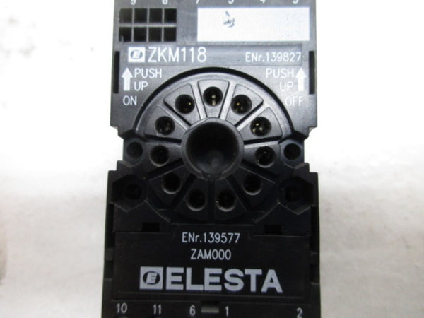 ELESTA ZKM118 RELAY SOCKET  UNMP