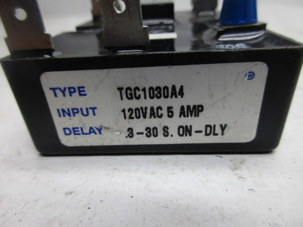 ACT TGC1030A4 CUBE/RELAY TIMER .3-30 SEC  UNMP
