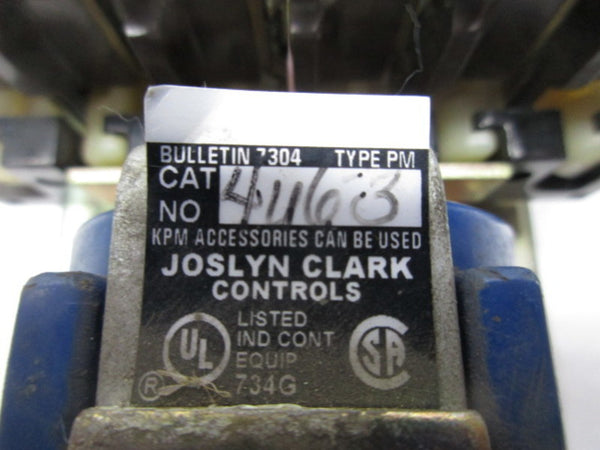 JOSLYN CLARK 4U6-3 CONTROL RELAY COIL UNMP