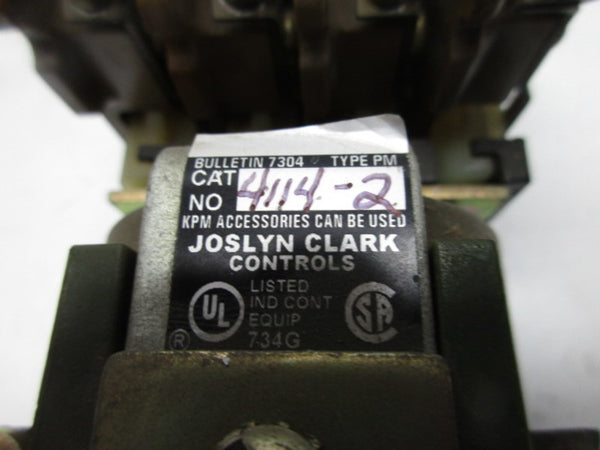 JOSLYN CLARK 4114-2 CONTROL RELAY COIL UNMP