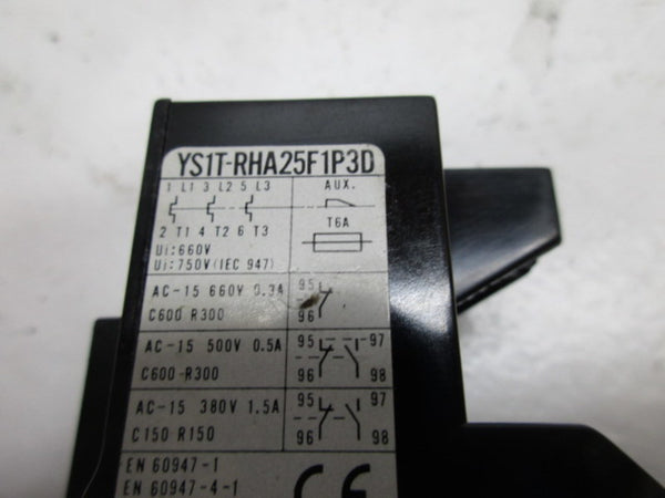 IDEC YS1T-RHA25F1P3D OVERLOAD RELAY UNMP
