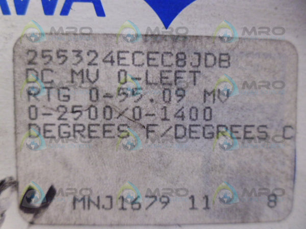 YOKOGAWA 255324ECEC8JDB PANEL METER 2500F NSMP