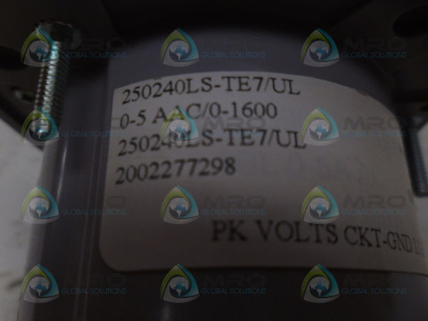 YOKOGAWA 250240LS-TE7/UL PANEL METER 1600AC AMPS NSMP