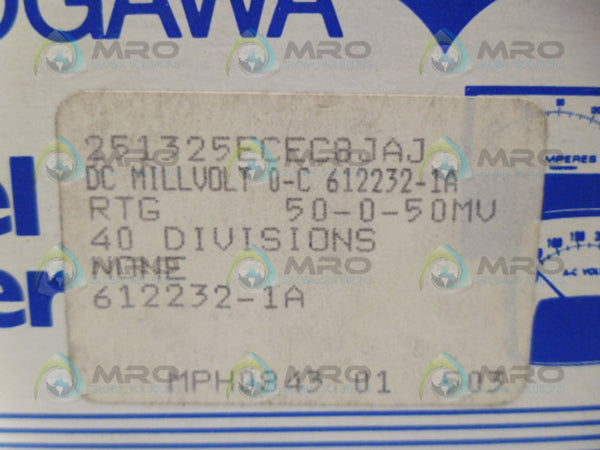 YOKOGAWA 251325ECEC8JAJ METER 1500DCA NSMP