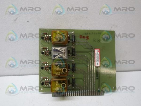 HUNKAR LAB. 61285-03 RELAY INTERFACE CARD UNMP