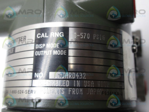 YOKOGAWA EJA430-DBS4B-92EA/CF1/D1-S2 PRESSURE TRANSMITTER NSNP
