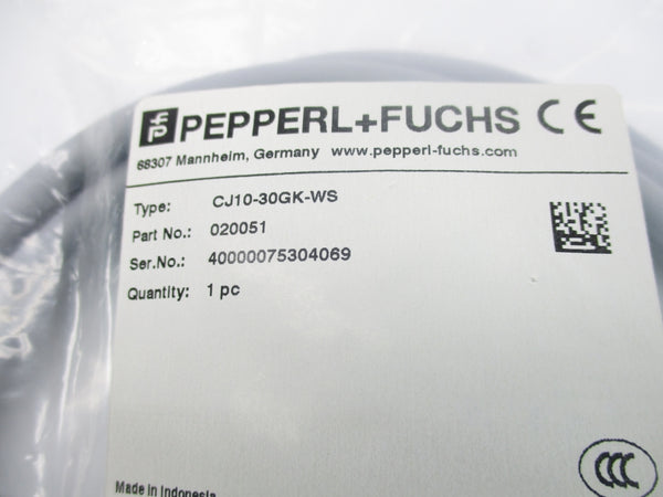 PEPPERL+FUCHS CJ10-30GK-WS 020051 NSMP