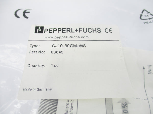 PEPPERL+FUCHS CJ10-30GM-WS 03645 NSMP